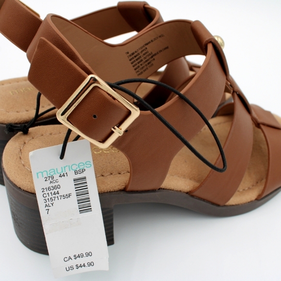 Women's Sandal, Wood Brown (Size 9.5, NWT) - Picture 3 of 7